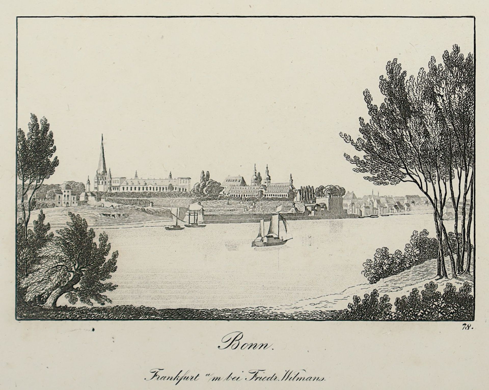 Serie von 5 Bonn-Ansichten, M.19.Jh. - Bild 4 aus 6