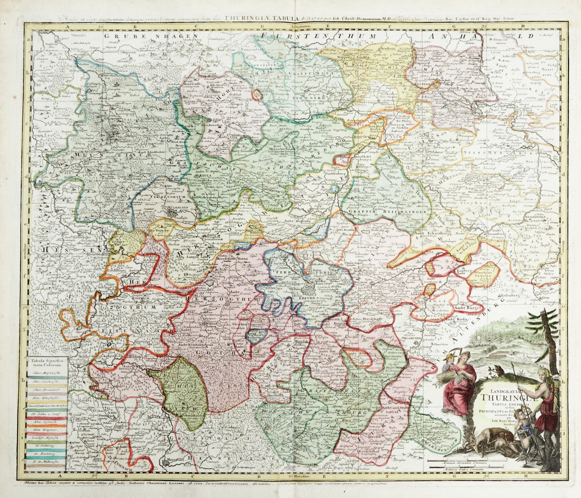 Sachsen Thüringen Konvolut - 12 Kupferstichkarten des 16. bis 18. Jhdts. von verschied. Stechern und - Image 5 of 8