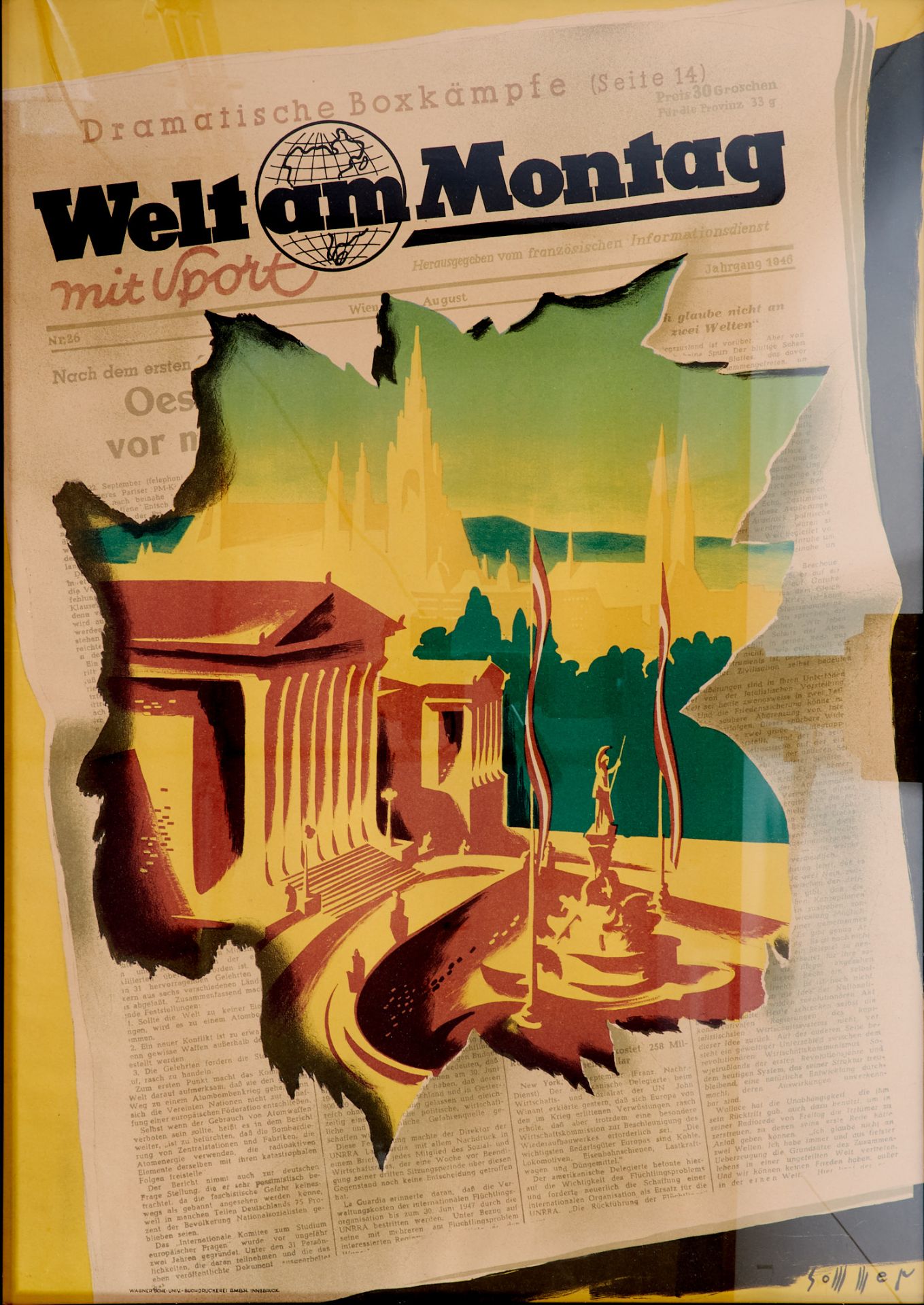 Plakate Tirol Sammlung - 3 Plakate. Ca. 1920-55. Verschied. Drucktechniken. Ca. 84 x 56 bis 99 x