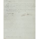 Friedrich Wilhelm III., König von Preußen (1770-1840). Brief mit e. U. "Guillaume". Dat. Berlin,