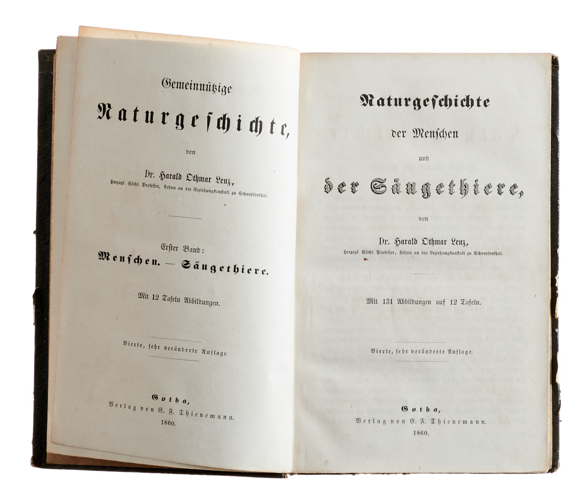 Lenz, H. O., Gemeinnützige Naturgeschichte. Bearb. von O. Burbach. Mischaufl. Bde. I-III (von 5). - Bild 2 aus 2