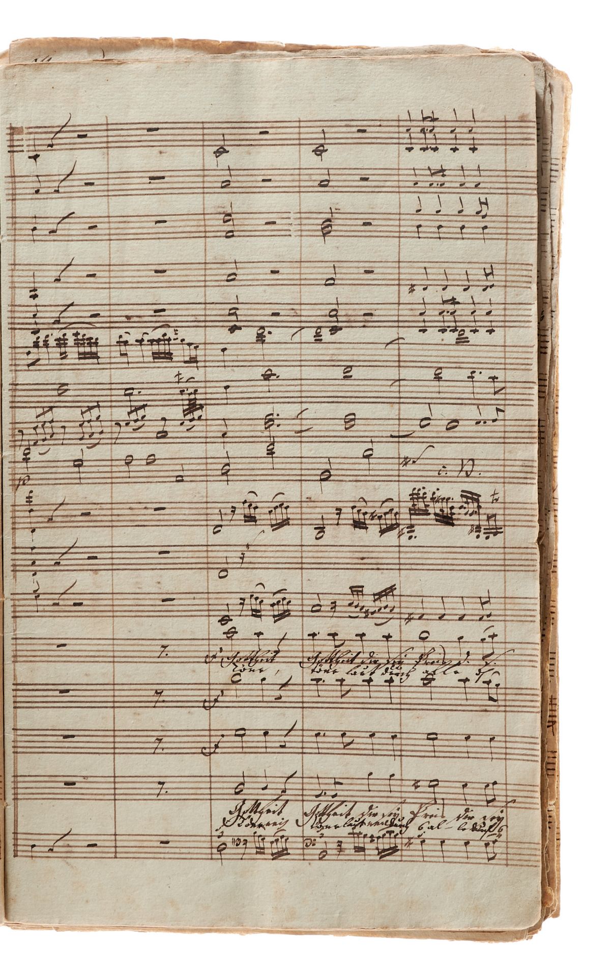 Handschriften - Mozart - Thamos Ägypten-Musik als Quelle geistlicher Hymnen "Hymnus ... composta del - Bild 2 aus 3