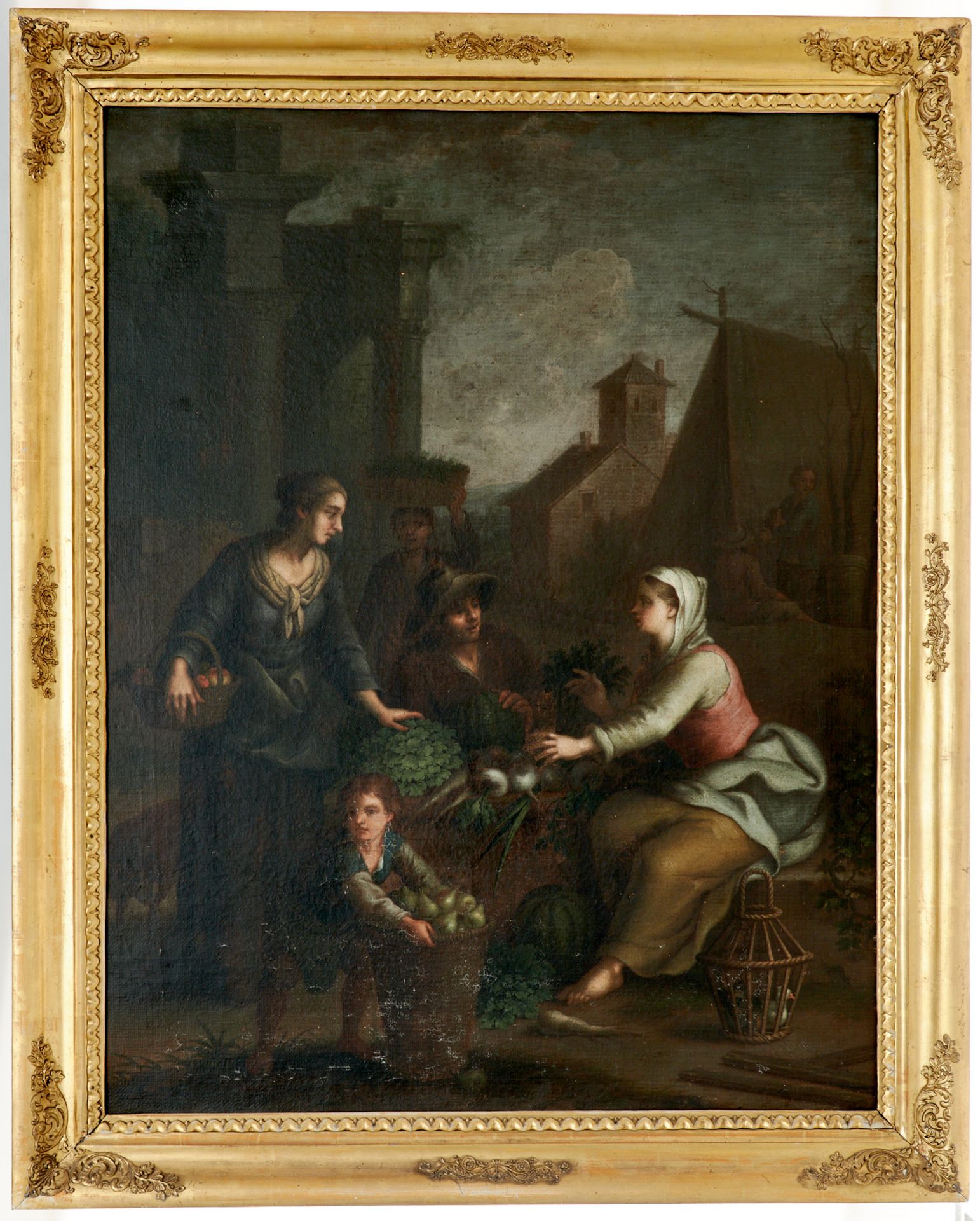 Italienischer Maler der 2. Hälfte des 18. Jahrhunderts Paar Genredarstellungen. Öl auf Leinwand, - Bild 4 aus 4