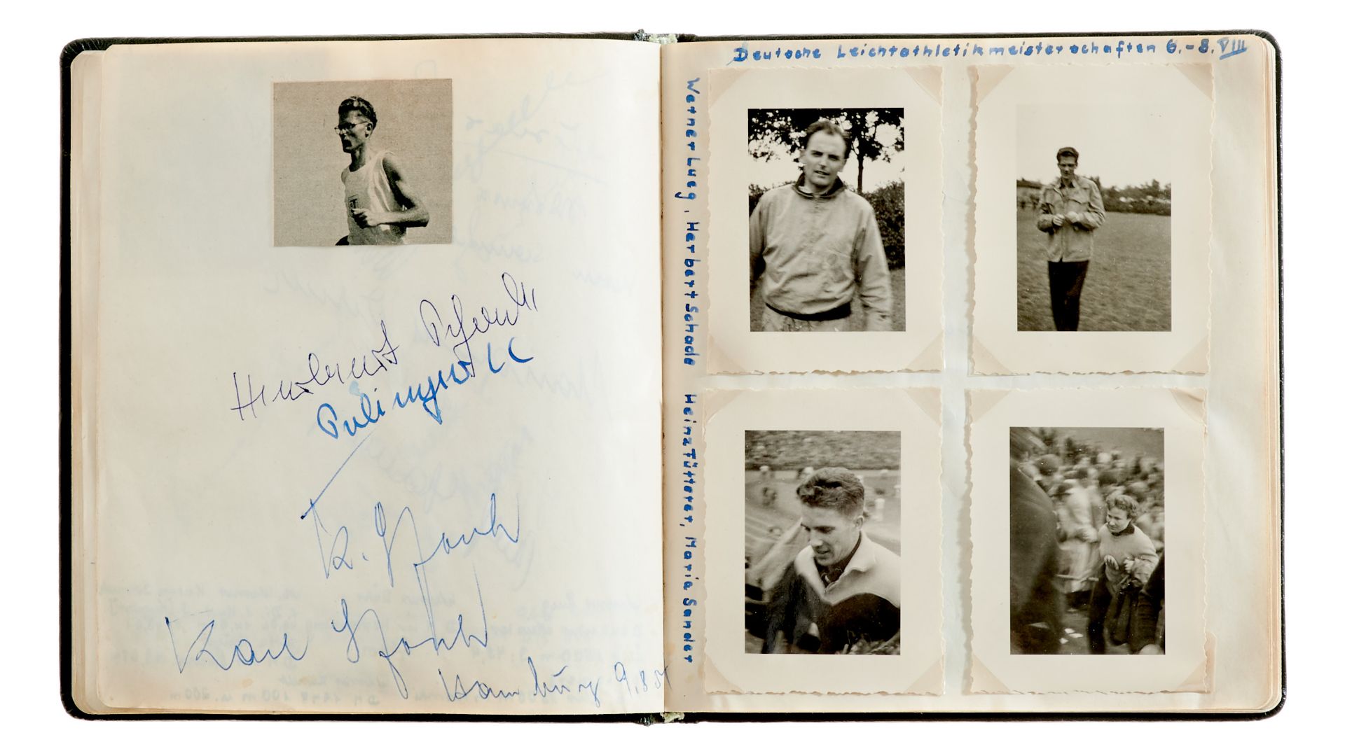 Autogramme Sammlung - 3 Klebealben mit ca. 230 Autogrammen deutscher Schauspieler und Sportler. - Image 4 of 5