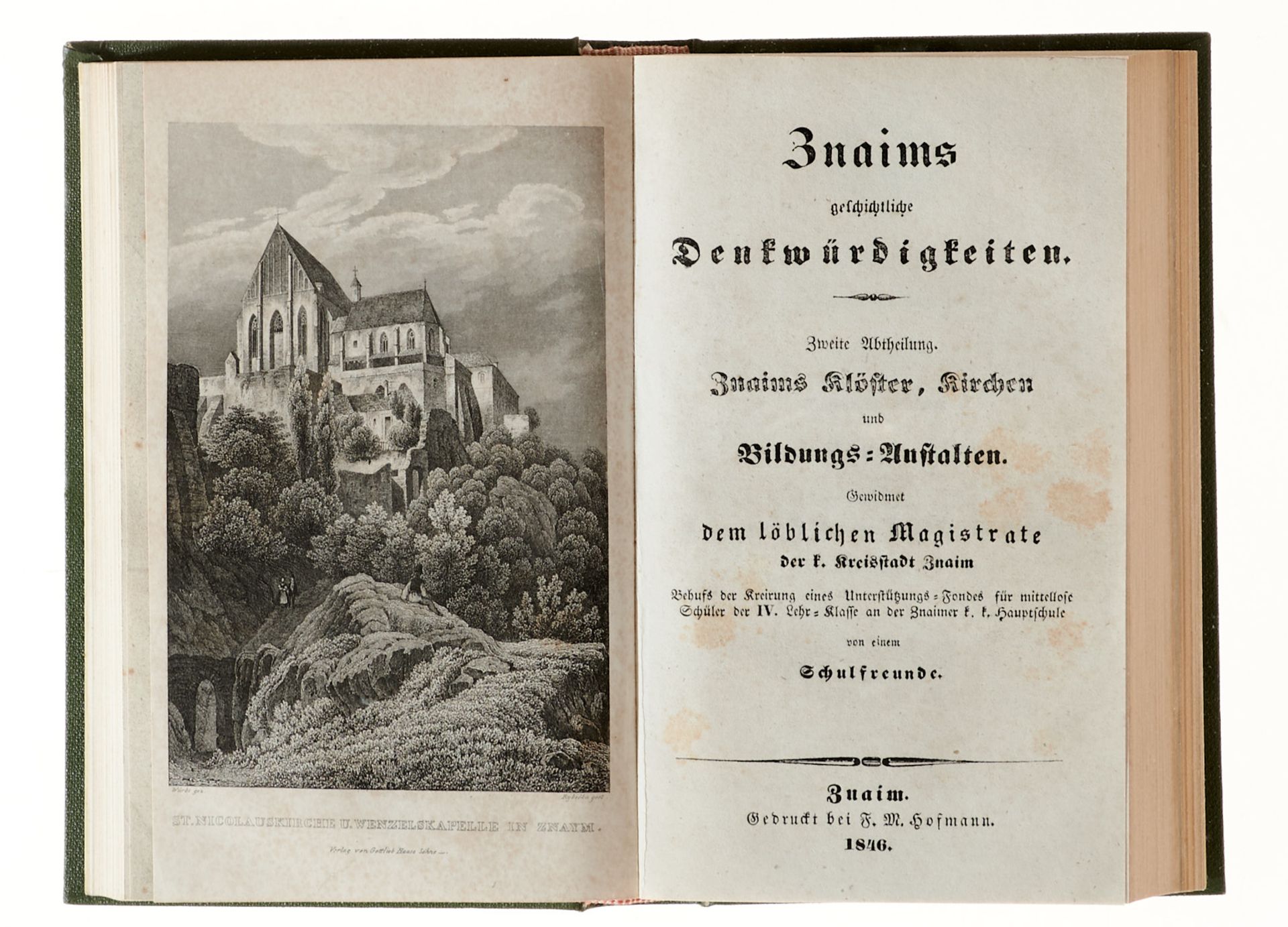 Böhmen und Mähren Znaim (Znojmo) Prag (Hübner, A.), Znaims geschichtliche Denkwürdigkeiten. 3 Tle. - Bild 3 aus 6