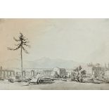 Italien Sammlung - 4 Ansichten. Jeweils Aquarell über Bleistift. Meist englische Maler, um 1840-