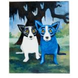 Rodrigue, George (New Iberia 1944-2013 Houston), Mirror Image. Öl auf Leinwand. Sign., nicht dat. (