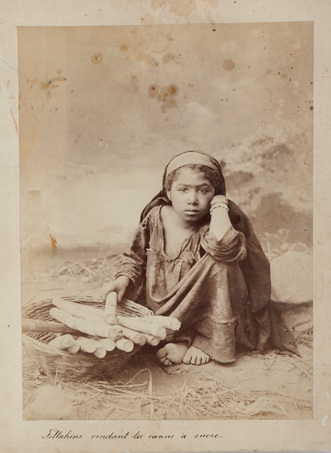 Ägypten - 13 Photographien (Albuminabzüge) von verschied. Photographen, um 1890. Ca. 17 x 23 bis - Bild 5 aus 5