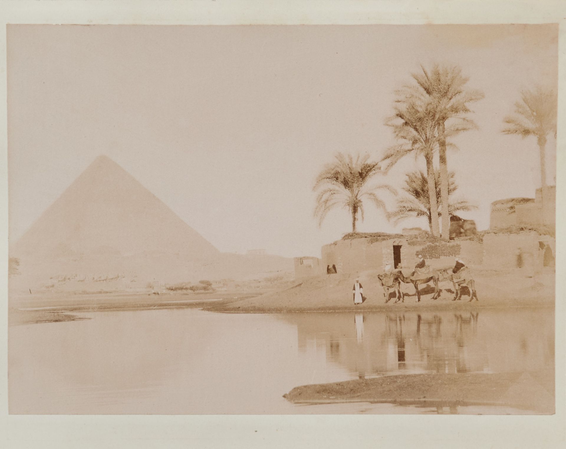 Ägypten - 13 Photographien (Albuminabzüge) von verschied. Photographen, um 1890. Ca. 17 x 23 bis - Bild 2 aus 5