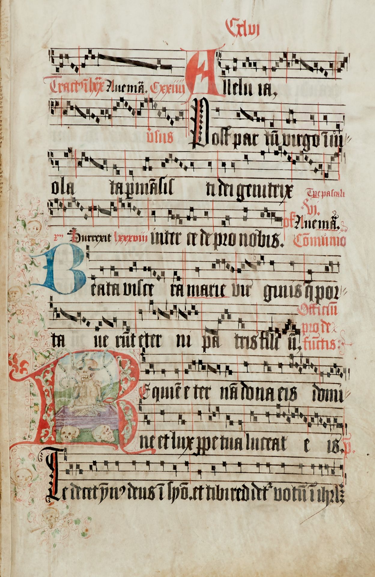 Graduale. Lateinische Handschrift auf Pergament. Wohl Böhmen, dat. 1526. Fol. (ca. 40,5 x 29 cm). - Bild 22 aus 25