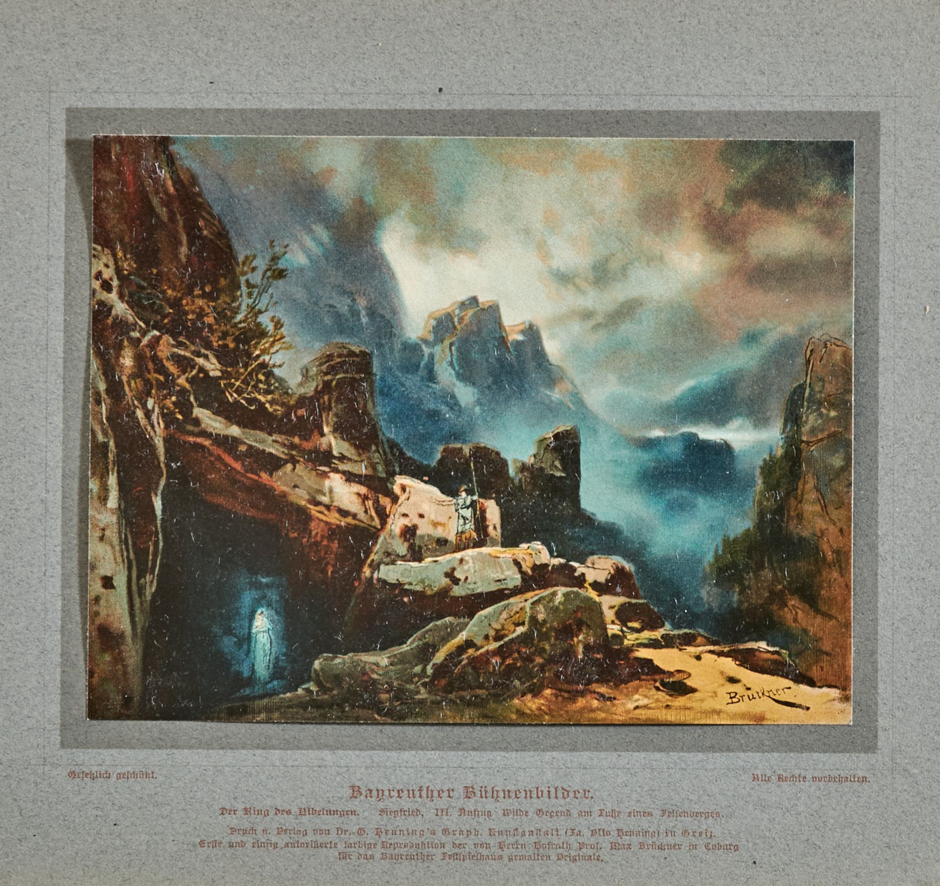 Wagner Bayreuther Bühnenbilder. 6 Mappen der Serie. Greiz, Henning, (ca. 1880-1905). Mit zusammen 36 - Image 6 of 6