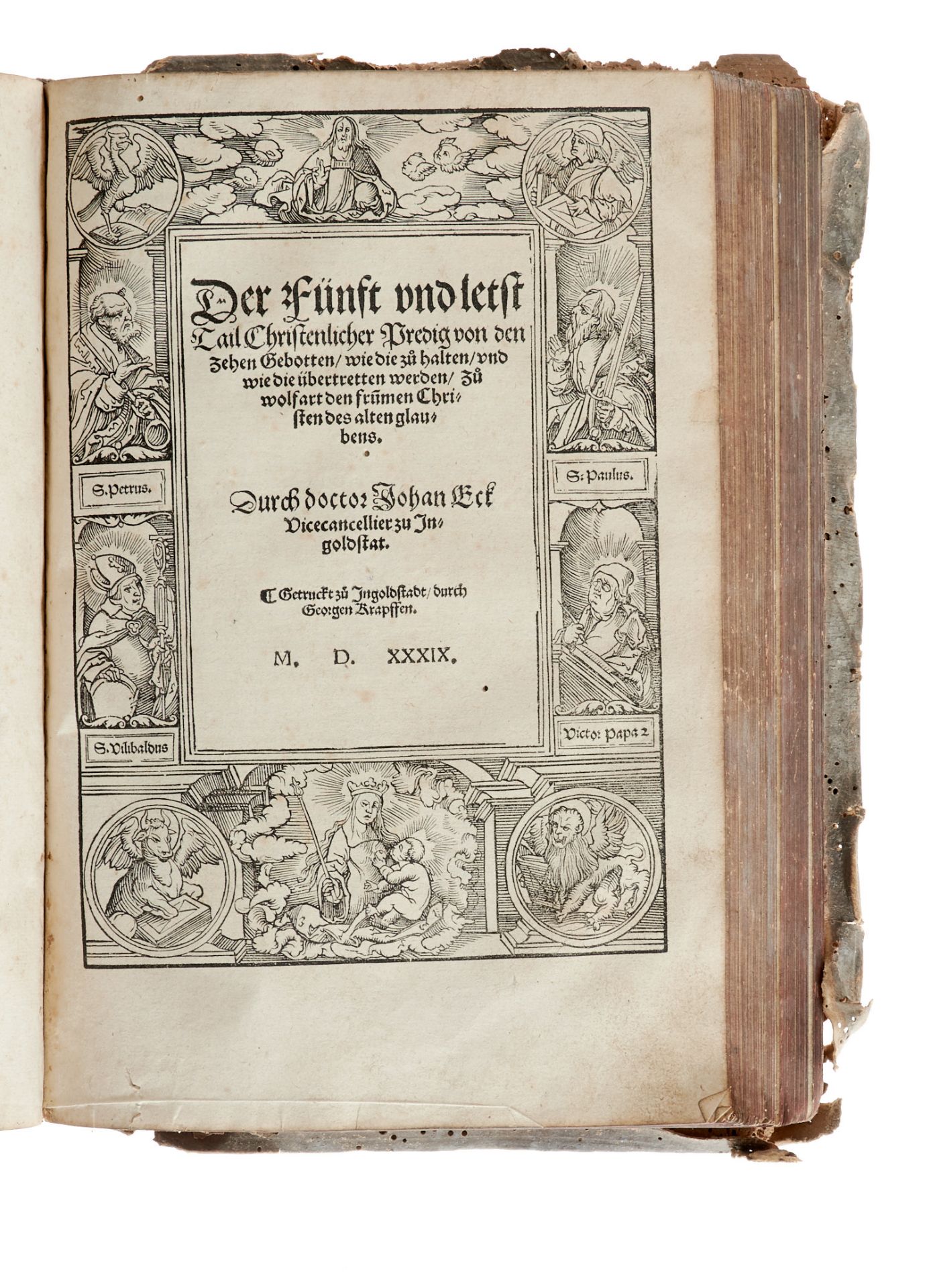 Eck Sammelband mit 3 Werken katholischer Theologen der Reformationszeit in erster Ausgabe, nämlich - Image 3 of 5