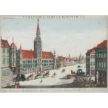 Benelux Brüssel - "Das Prächtige Rathauss zu Brüssel. - Vue du Maison de la Ville ů Bruxelles".