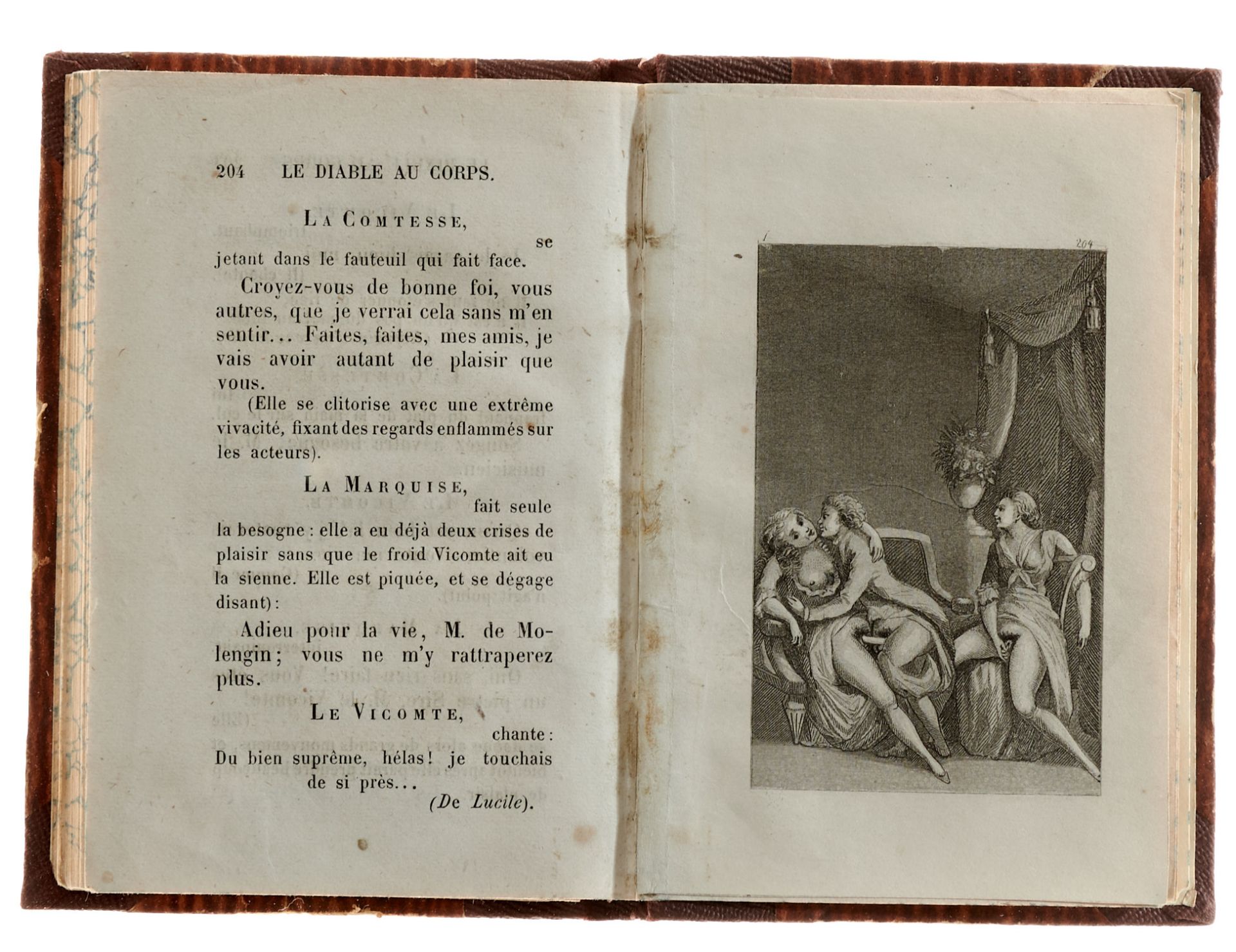 (Nerciat, A. R.), Le diable au corps. Oeuvre posthume du trŐs-recommandable docteur Cazzone, - Image 5 of 5