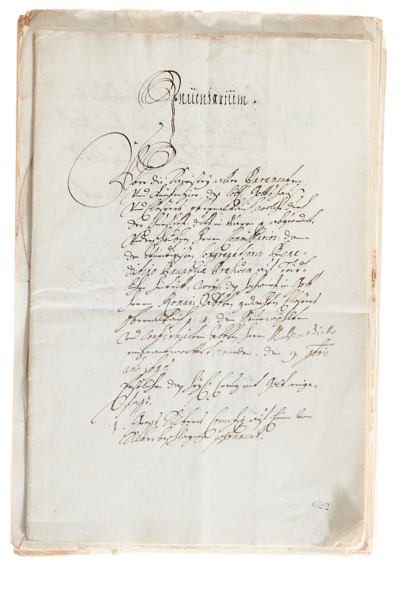 Oberaltaich Sammlung von Briefen und Akten zur Wahl von Abt Benedikt Resch im Jahr 1695 (zus. ca. 40