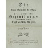 Bayern Sammlung - 2 seltene Kleinschriften und ein Einblattdruck. 1786-1850. Jeweils lose, ohne