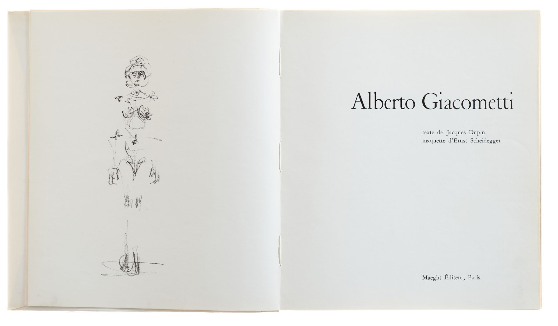 Giacometti Dupin, J., Alberto Giacometti. Paris, Maeght, (1963). 4°. Mit 2 Lithographien (inkl. - Bild 2 aus 2