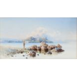 Giallina, Angelos (Korfu 1857-1938 ebda.), Junger Fischer auf Korfu. Aquarell auf Papier, auf