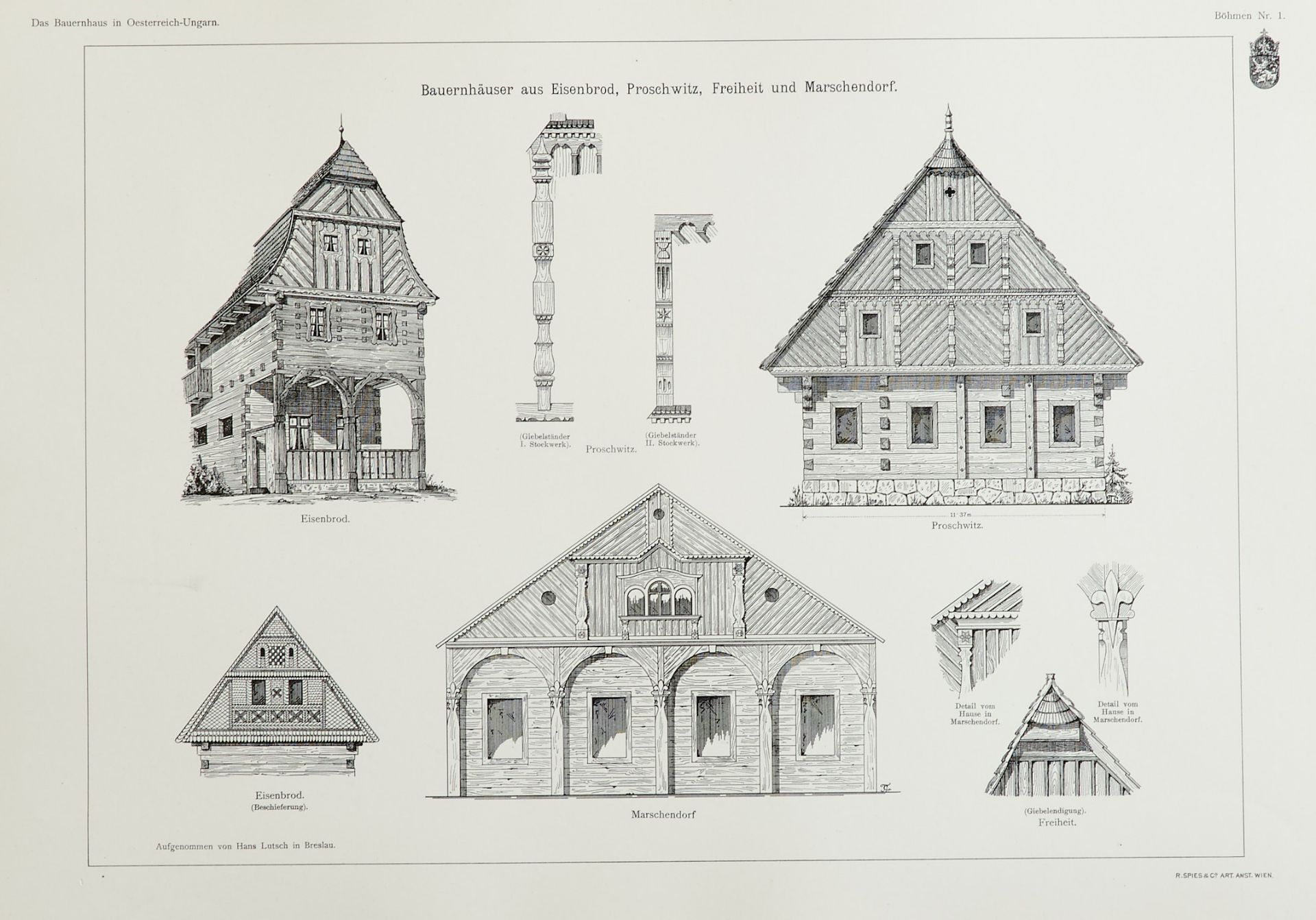 Bauernhäuser (Probst, E.), Das Bauernhaus in der Schweiz. Hrsg. vom Schweiz. Ingenieur- und - Bild 3 aus 3