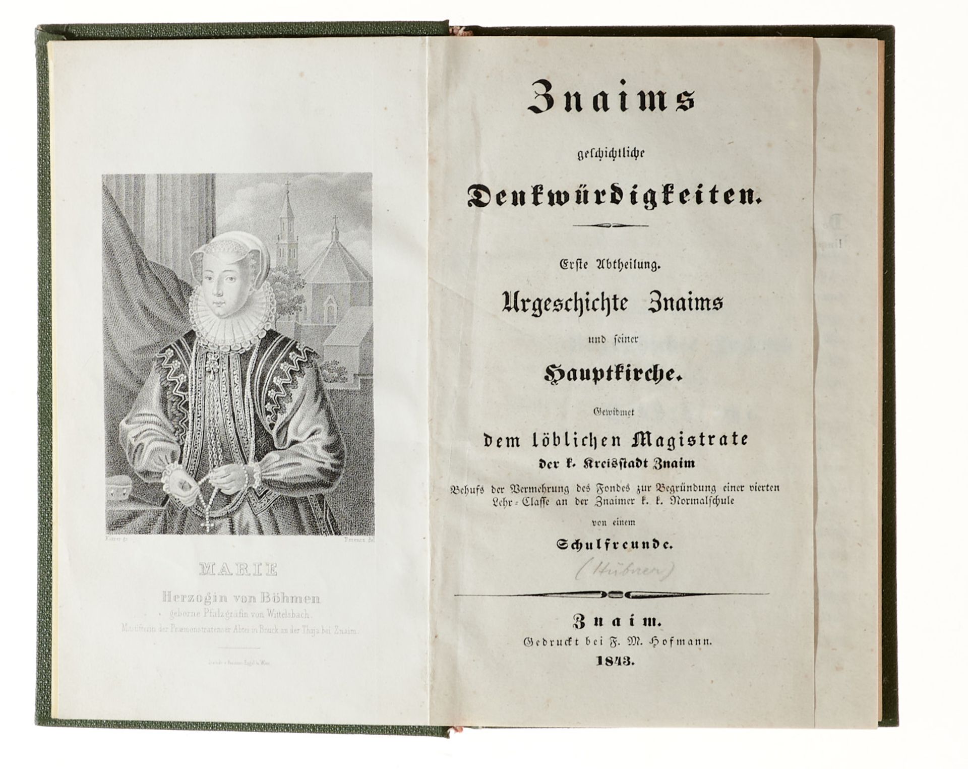 Böhmen und Mähren Znaim (Znojmo) Prag (Hübner, A.), Znaims geschichtliche Denkwürdigkeiten. 3 Tle. - Image 2 of 6