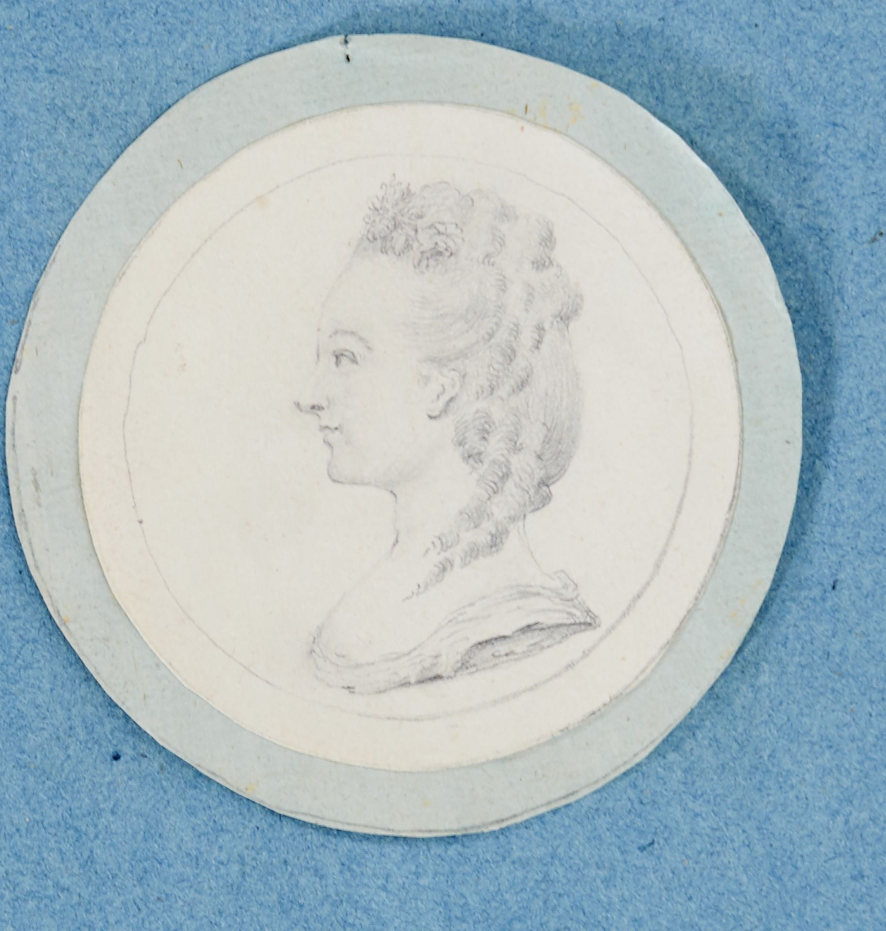 Vinkeles, Reinier (Amsterdam 1741-1816 ebda.; Zuschreibung), Drei Porträt-Tondi. - - Bild 2 aus 3