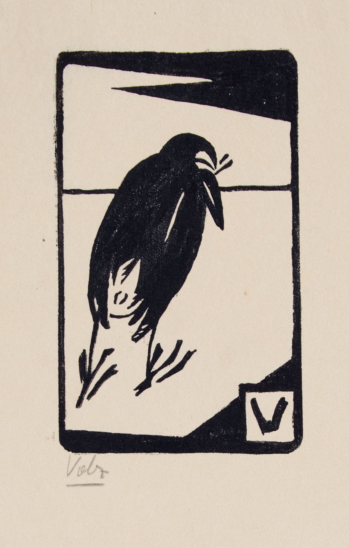 Volz, Dietrich Heinrich (Batavia 1901-1984), Sammlung von 27 Holz- und Linolschnitten, 4 Zeichnungen - Bild 2 aus 9