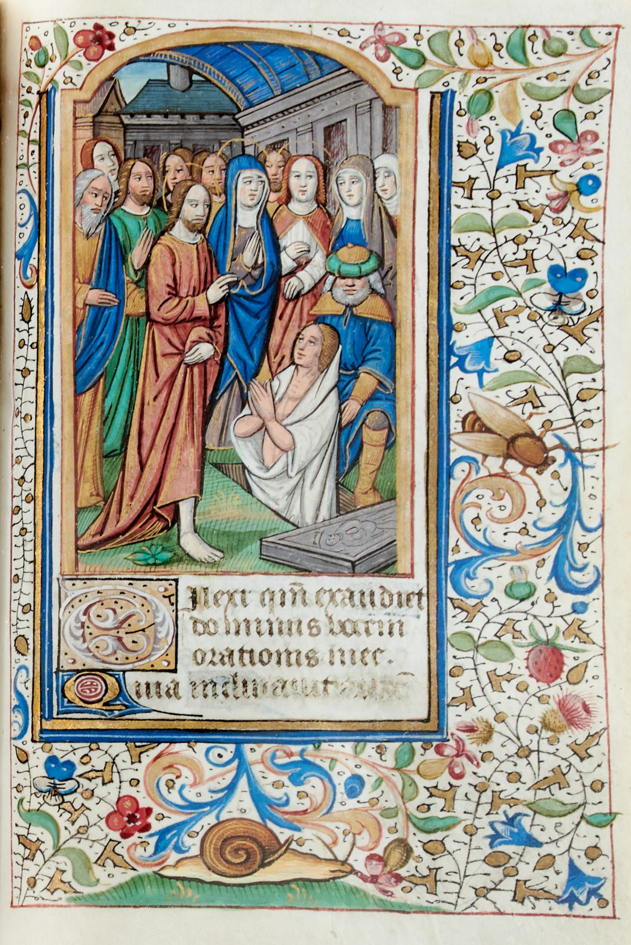 Pariser Stundenbuch. Lateinische Handschrift auf Pergament. Paris, um 1500. Ca. 14 x 10 cm. - Bild 23 aus 26