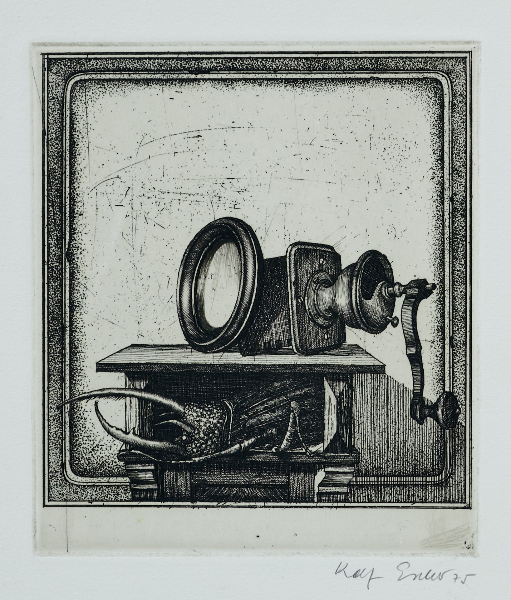 Escher, Rolf (geboren 1936 in Hagen/Westfalen), Sammlung von 15 Radierungen, 1 Lithographie und 1 - Bild 2 aus 7