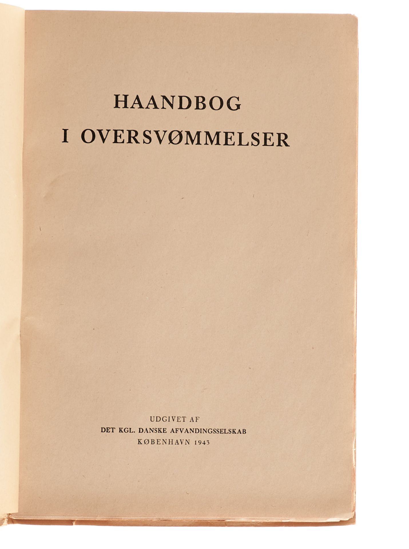 Nationalsozialismus Seltene Tarnschrift Haandbog i oversvommelser. Kopenhagen, "Kgl. Danske - Bild 2 aus 3