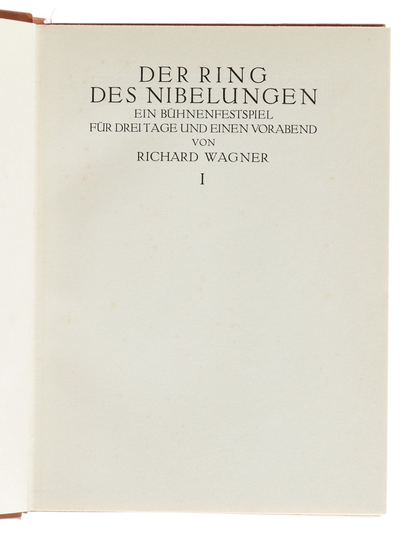 Wagner, R., Der Ring des Nibelungen. 2 Bde. Frankfurt, Rütten & Loening, 1910-1911. Mit 64 - Image 2 of 4