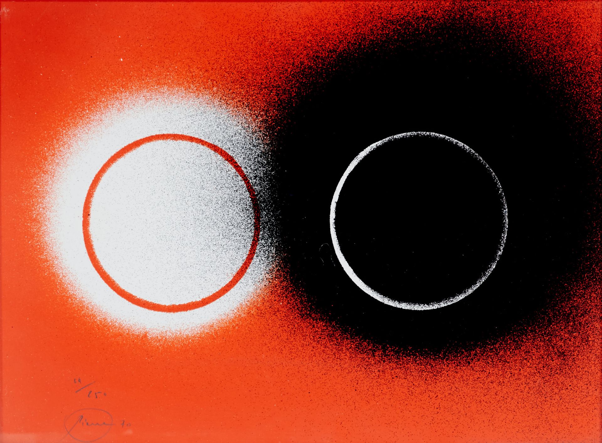 Piene, Otto (Laasphe 1928-2014 Berlin), Eclipse. Farbserigraphie. Sign., numeriert und dat. (19)