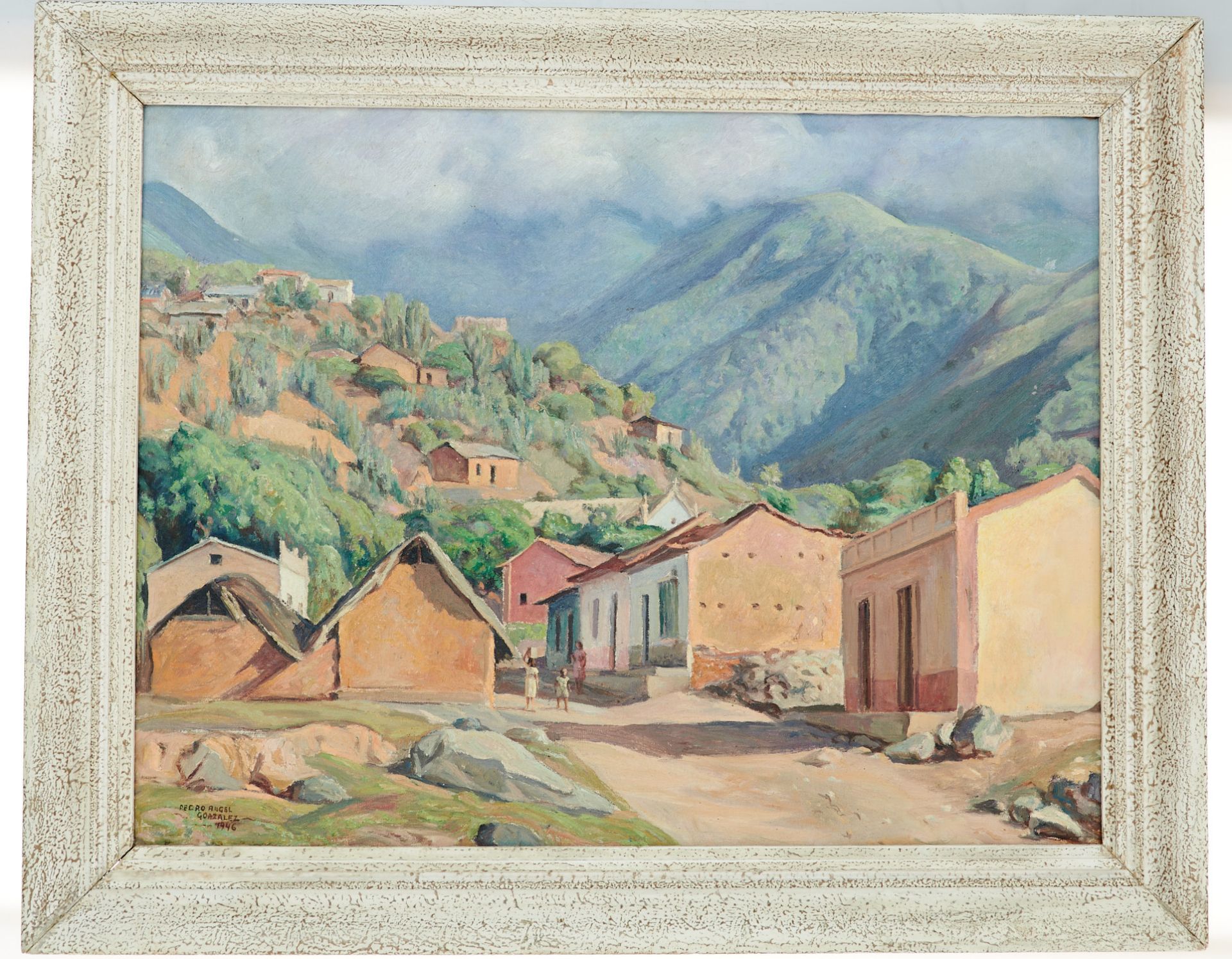 Gonzalez, Pedro Angel (Santa Ana del Norte 1901-1981), Paisaje de Punta de Mulatos. Öl auf Leinwand. - Image 2 of 3