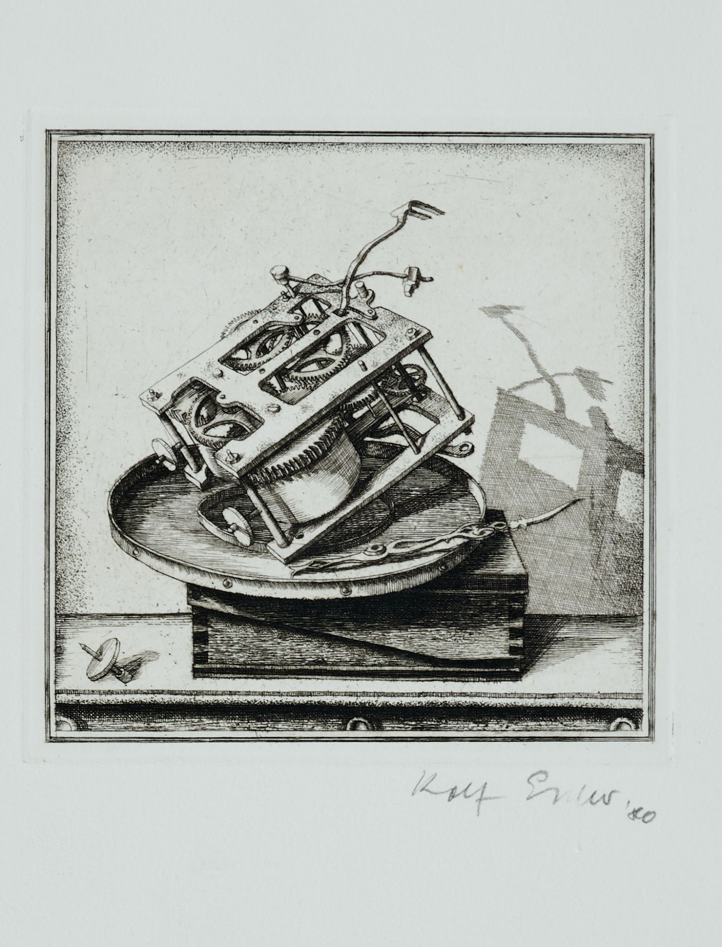 Escher, Rolf (geboren 1936 in Hagen/Westfalen), Sammlung von 15 Radierungen, 1 Lithographie und 1 - Bild 4 aus 7