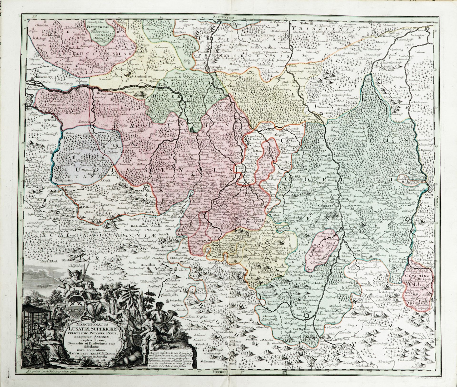 Sachsen Thüringen Konvolut - 12 Kupferstichkarten des 16. bis 18. Jhdts. von verschied. Stechern und - Bild 2 aus 8