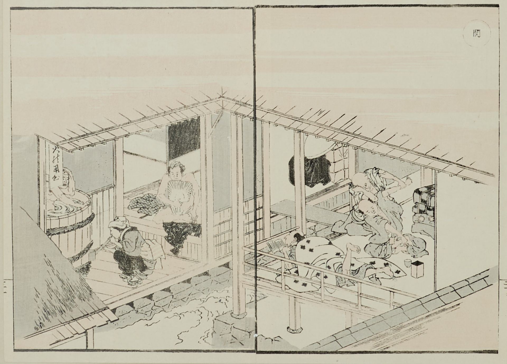 Ostasien Japan Kunichika, Toyohara (Edo 1835-1900), Der rituelle Selbstmord (seppuku) des Enya - Image 3 of 3