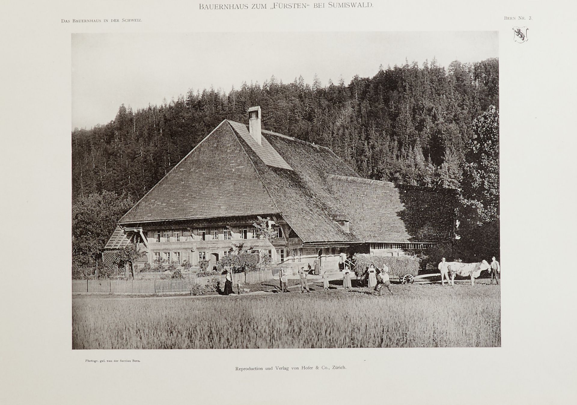 Bauernhäuser (Probst, E.), Das Bauernhaus in der Schweiz. Hrsg. vom Schweiz. Ingenieur- und - Bild 2 aus 3