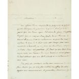 Maret, H.-B., französischer Staatsmann und Publizist (1763-1839). E. Brief mit U. "Le Duc de