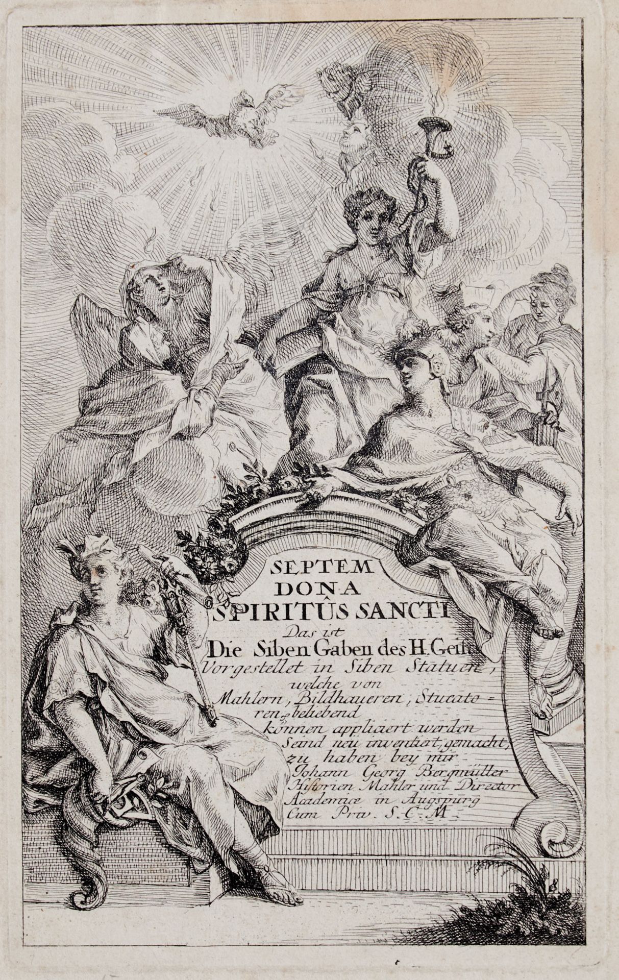 Bergmüller, Johann Georg (Türkheim 1688-1762 Augsburg), "Septem dona Spiritus sancti. Das ist Die