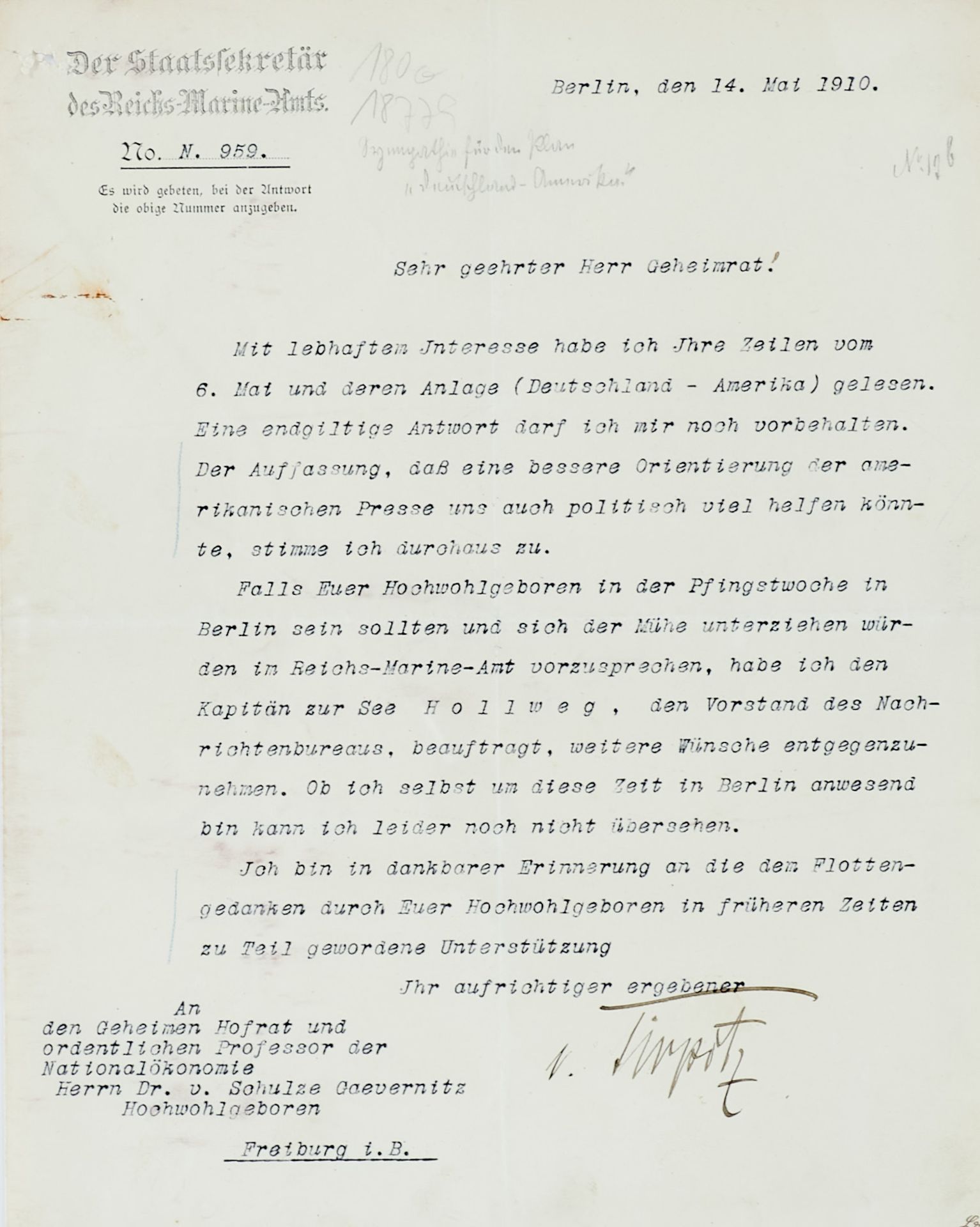 Generäle Preussens und des deutschen Kaiserreichs, 1868-1910. Drei autographe Briefe und ein - Bild 2 aus 3
