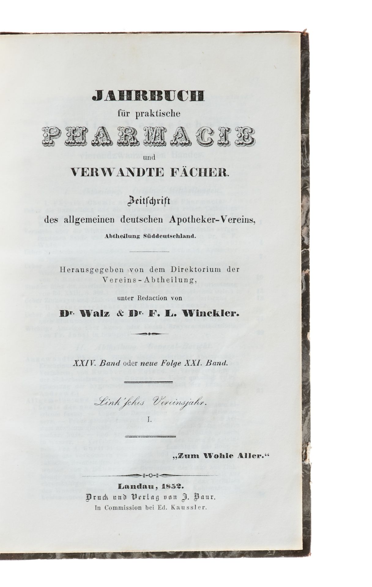 Pharmazie Konvolut - 5 pharmazeutische Werke. 1840-1930. Verschied. Formate. Verschied. Einbände - Bild 5 aus 6