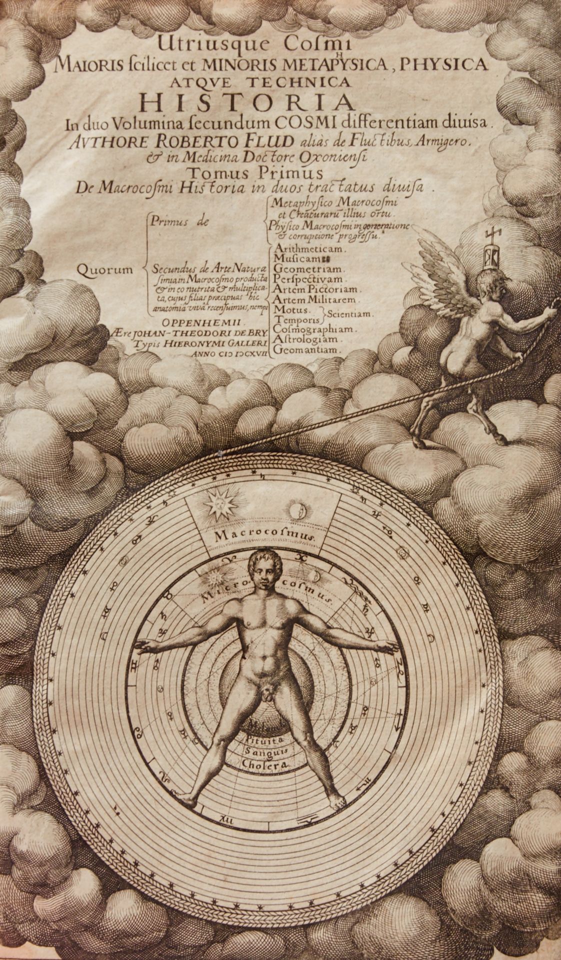 Fludd Sammlung des kompletten Werkes von Robert Fludd. 10 Werke mit 17 Tln. in 7 Bdn. 1617-38. - Bild 2 aus 9