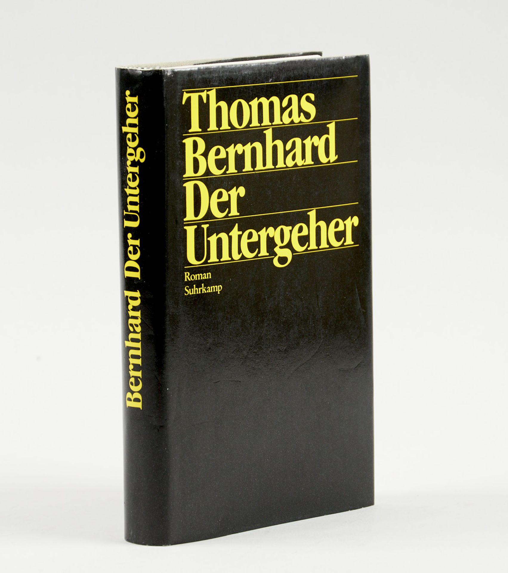 Signierte Erstausgabe Bernhard, Th., Der Untergeher. Frankfurt, Suhrkamp, 1983. 242 S., 3 Bl.