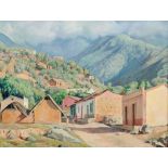 Gonzalez, Pedro Angel (Santa Ana del Norte 1901-1981), Paisaje de Punta de Mulatos. Öl auf Leinwand.