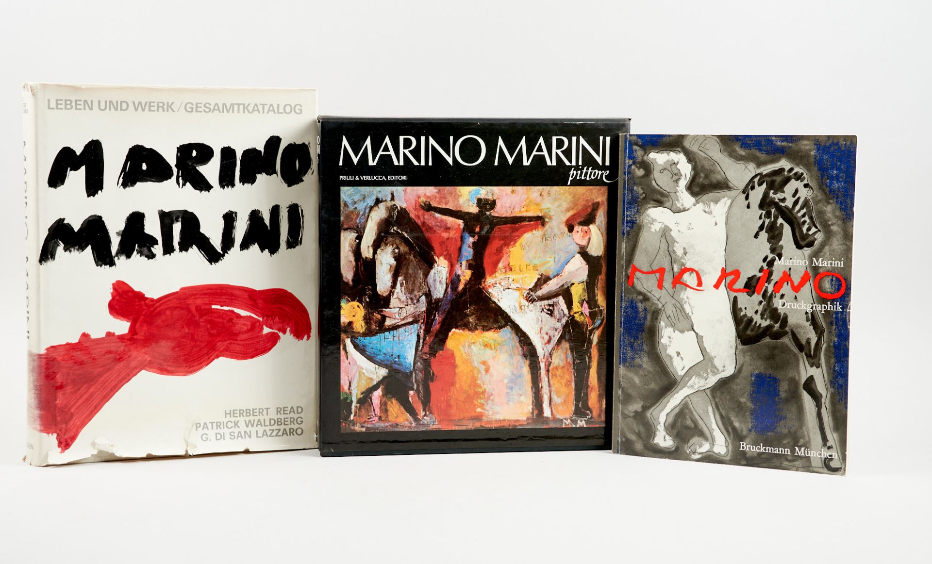 Marini - 3 Publikationen zum Werk von Marino Marini. 1971-87. Fol. Mit zahlr. Abb. Verschied.