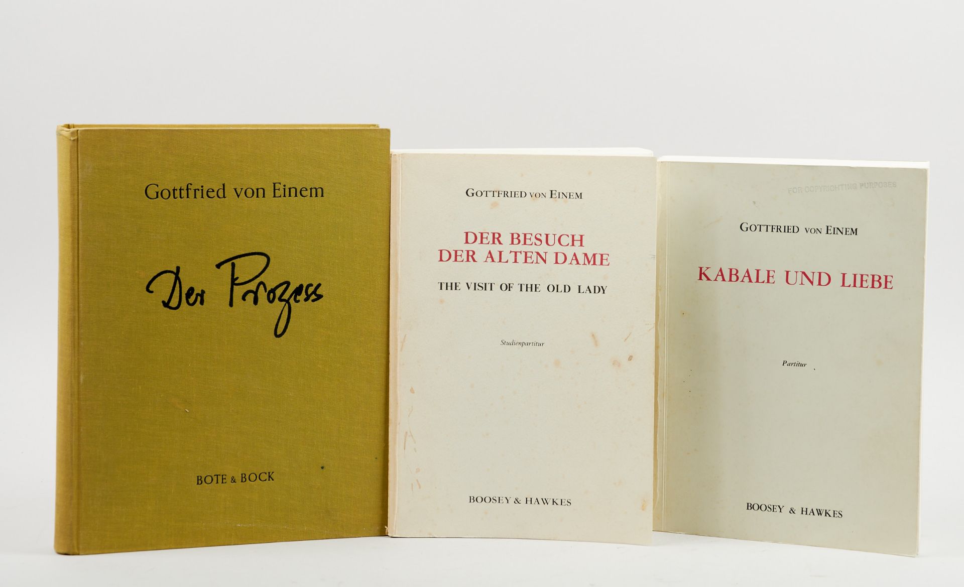 Einem, G. von, Der Prozess. Nach dem Roman von Franz Kafka. Neun Bilder in zwei Teilen von Boris