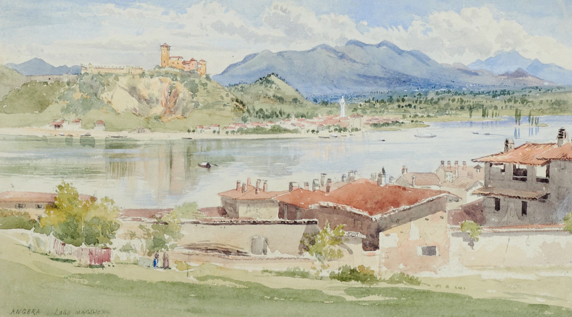 Italien Sammlung - 4 Ansichten. Jeweils Aquarell über Bleistift. Meist englische Maler, um 1840- - Image 3 of 4