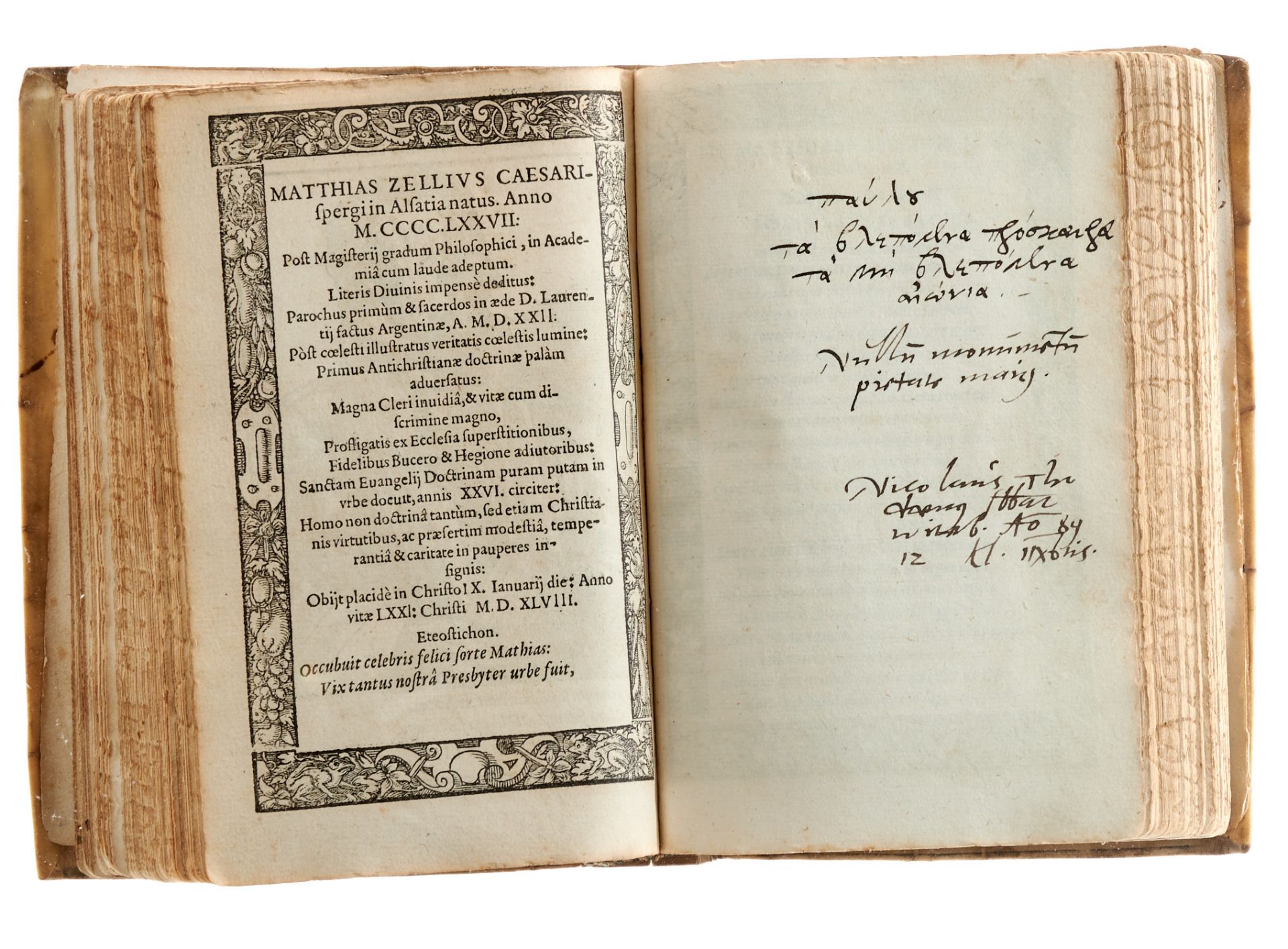 Album amicorum Ein Wittenberger Gelehrtenstammbuch in einem Exemplar von Reusners "Icones" 1587 - Bild 5 aus 9
