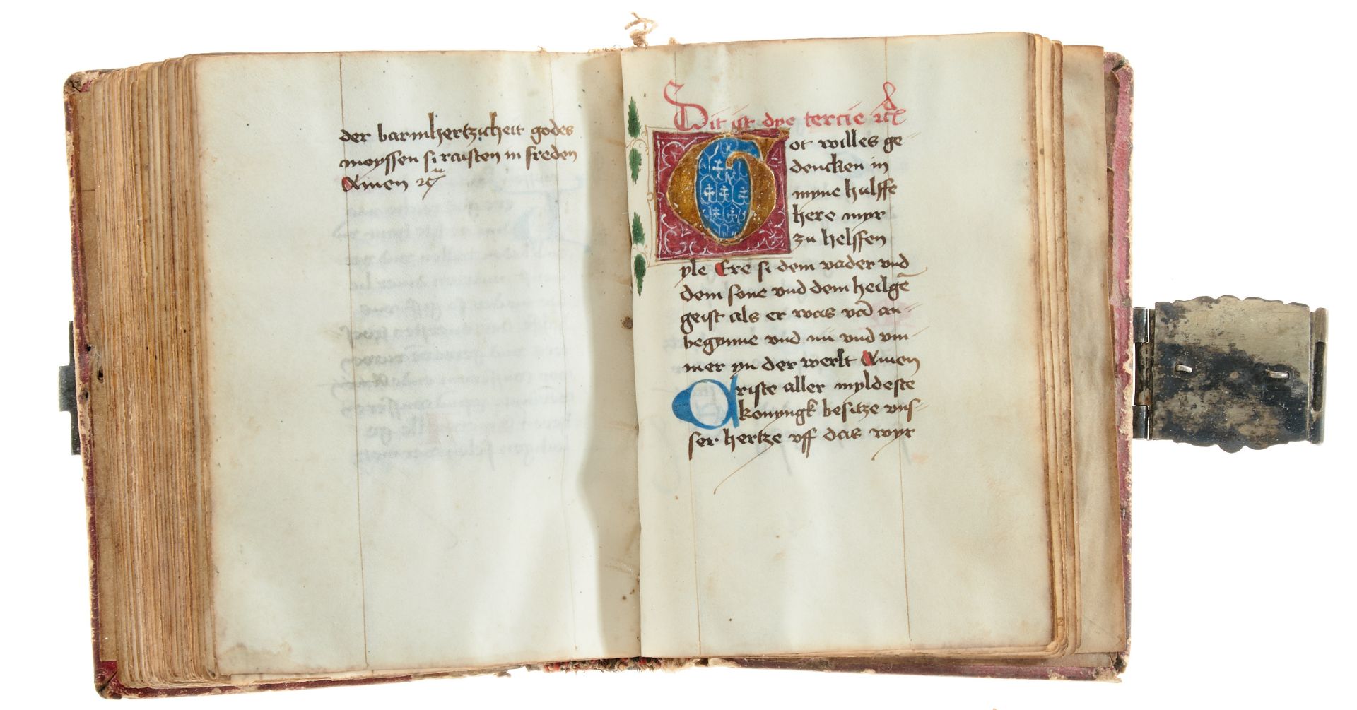 Deutsches Stundenbuch. Deutsche Handschrift auf Pergament. Wohl Südwestdeutschland, dat. 1481. Ca. - Image 8 of 9
