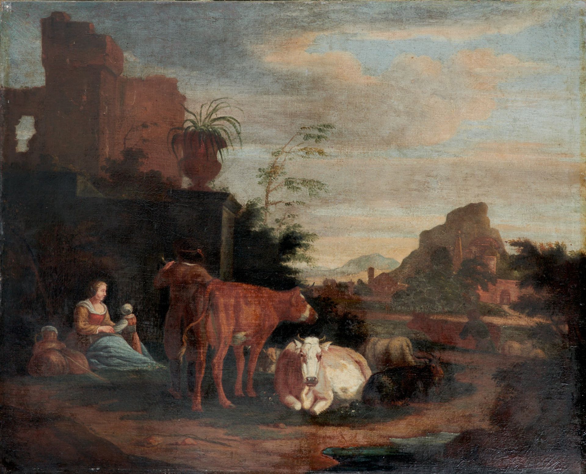 Roos, Philipp Peter (Rosa da Tivoli) (Sankt Goar 1657-1706 Tivoli bei Rom; Nachfolge), Landschaft