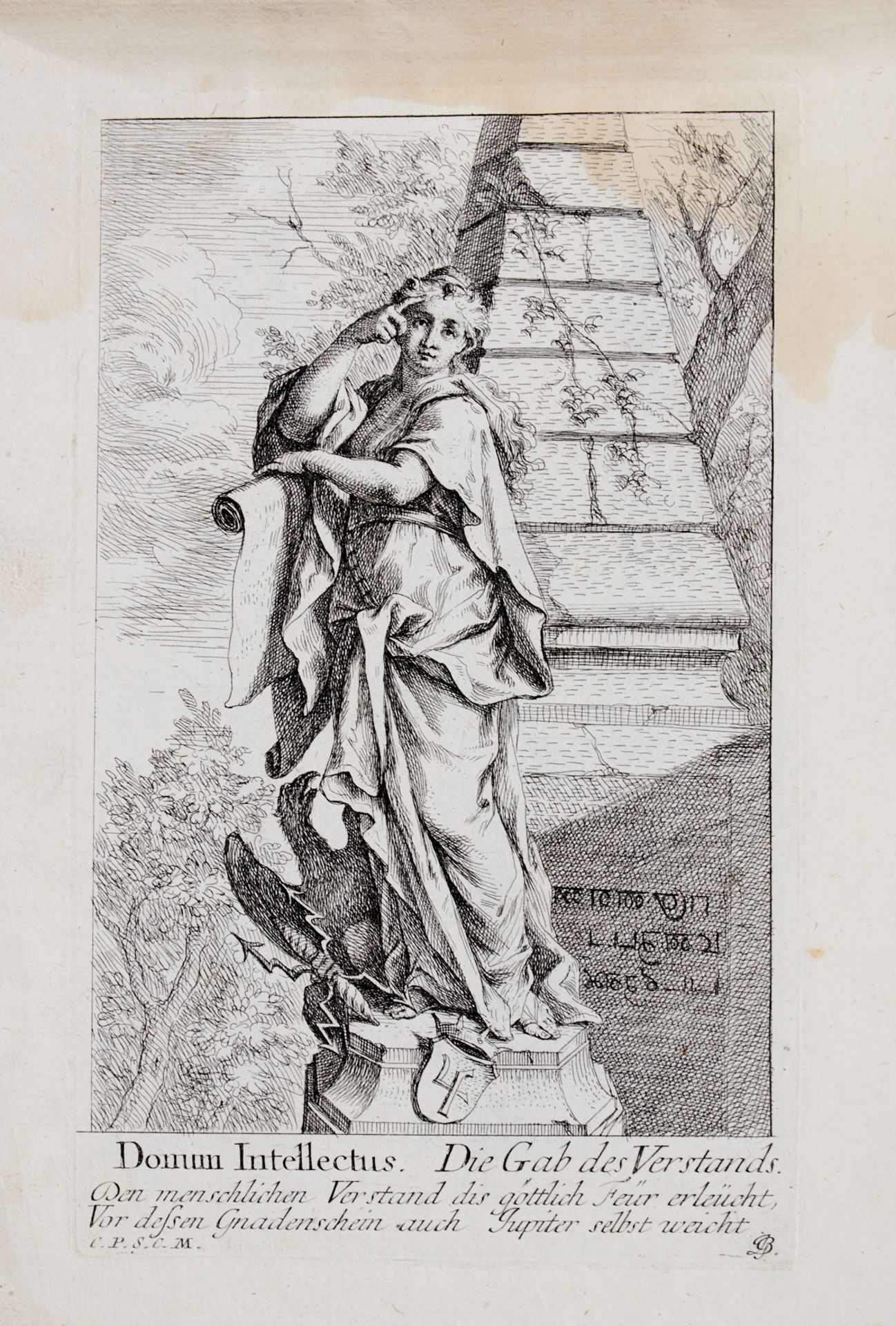 Bergmüller, Johann Georg (Türkheim 1688-1762 Augsburg), "Septem dona Spiritus sancti. Das ist Die - Image 2 of 6